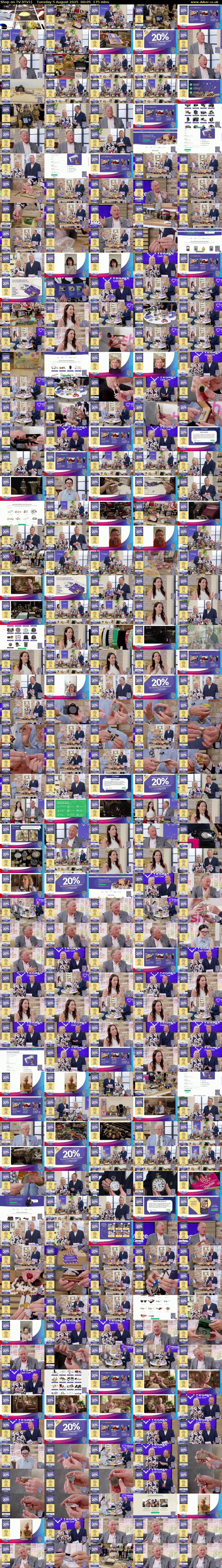 Shop on TV (ITV1) Tuesday 5 August 2025 00:05 - 03:00