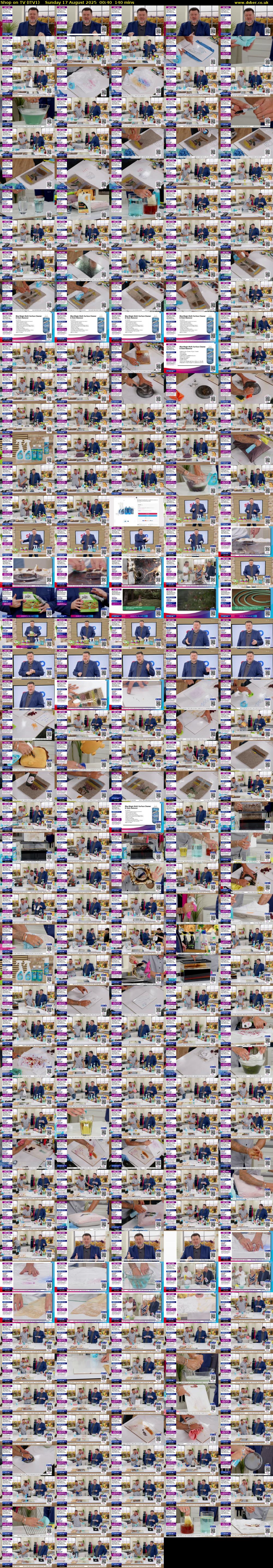 Shop on TV (ITV1) Sunday 17 August 2025 00:40 - 03:00
