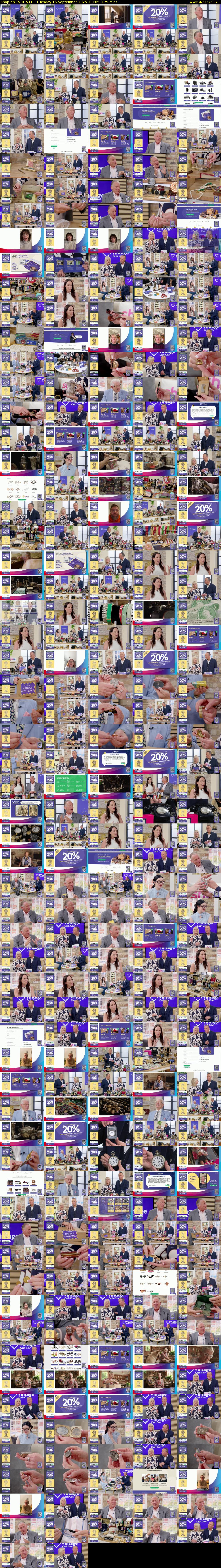 Shop on TV (ITV1) Tuesday 16 September 2025 00:05 - 03:00