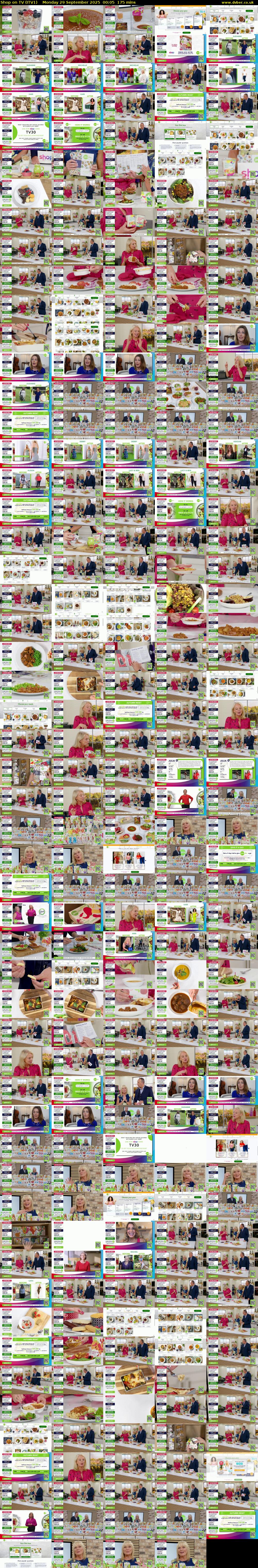Shop on TV (ITV1) Monday 29 September 2025 00:05 - 03:00