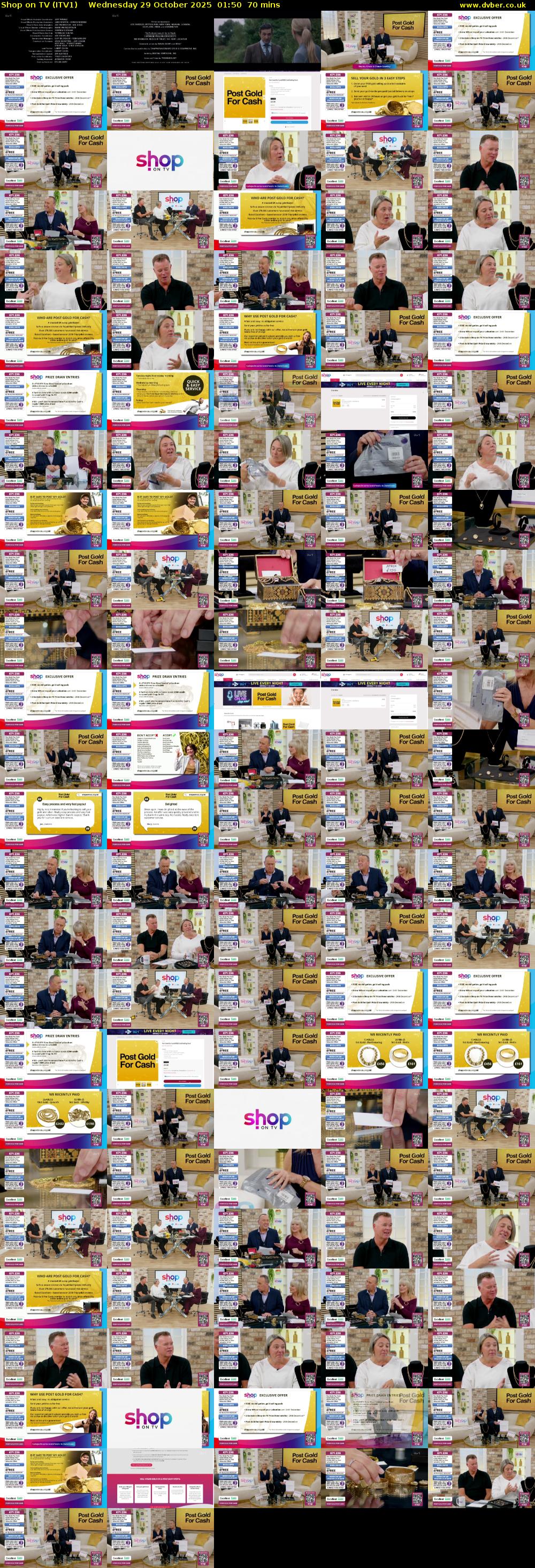 Shop on TV (ITV1) Wednesday 29 October 2025 01:50 - 03:00