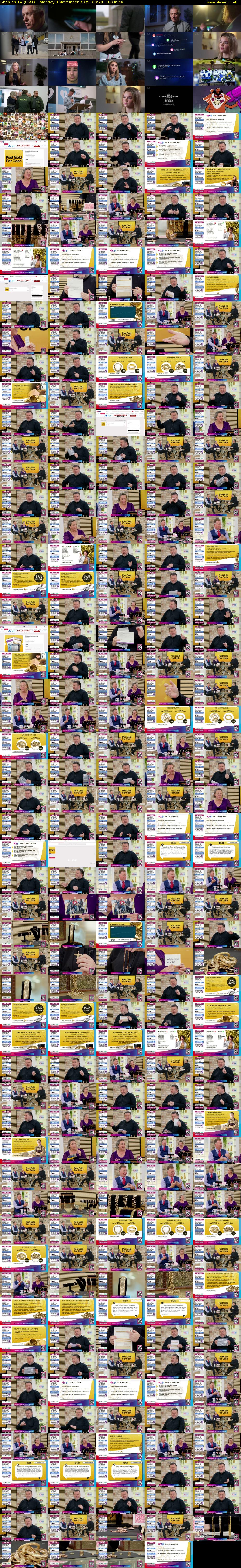 Shop on TV (ITV1) Monday 3 November 2025 00:20 - 03:00