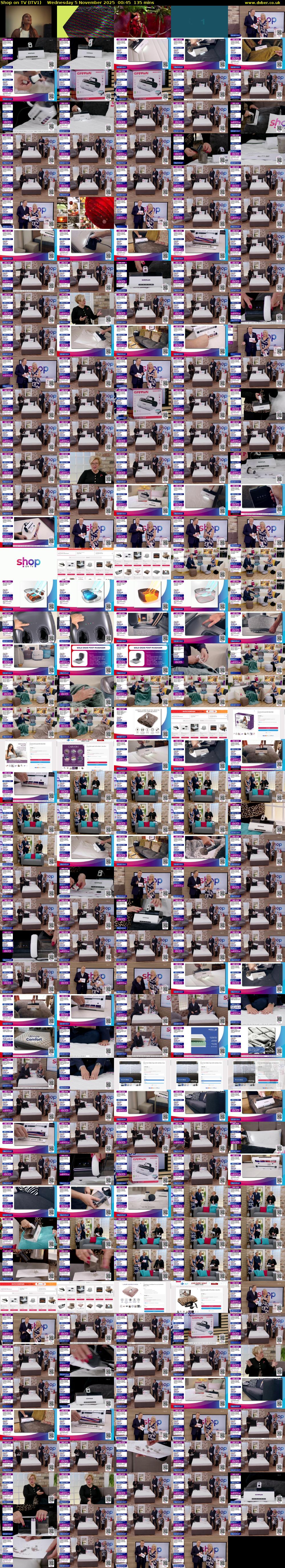 Shop on TV (ITV1) Wednesday 5 November 2025 00:45 - 03:00