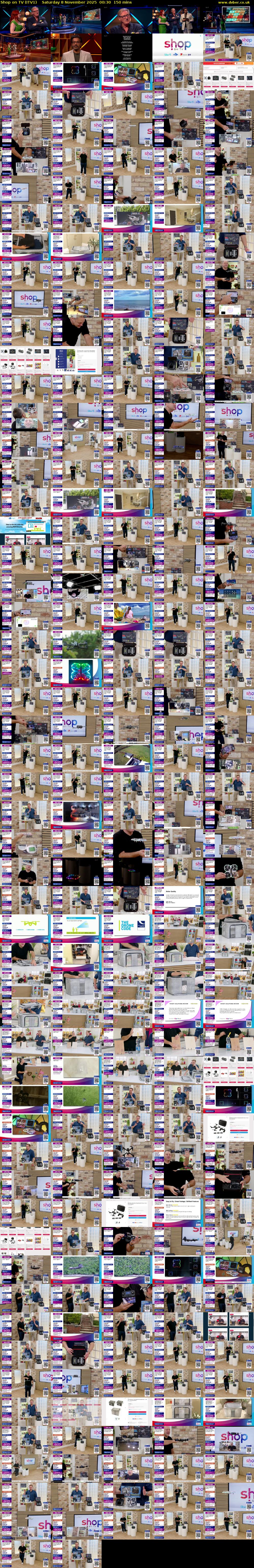 Shop on TV (ITV1) Saturday 8 November 2025 00:30 - 03:00