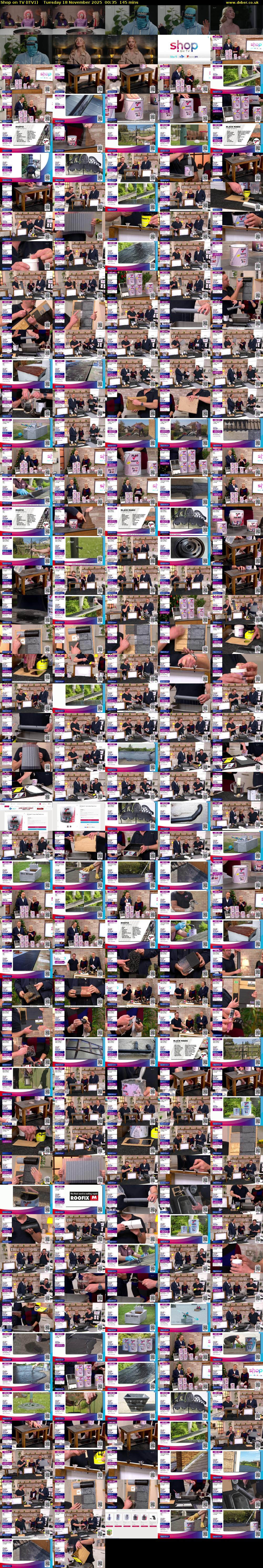 Shop on TV (ITV1) Tuesday 18 November 2025 00:35 - 03:00