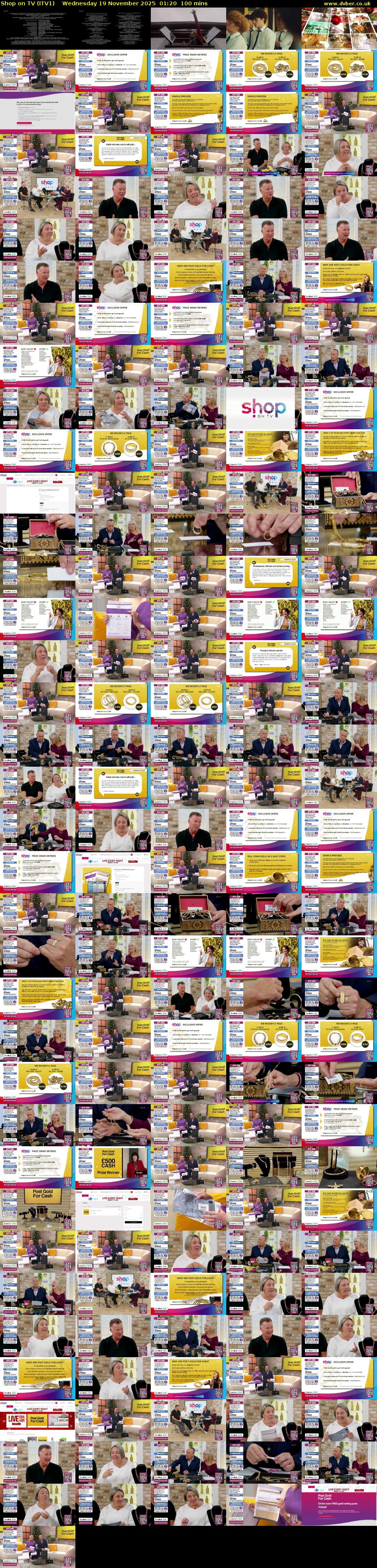 Shop on TV (ITV1) Wednesday 19 November 2025 01:20 - 03:00