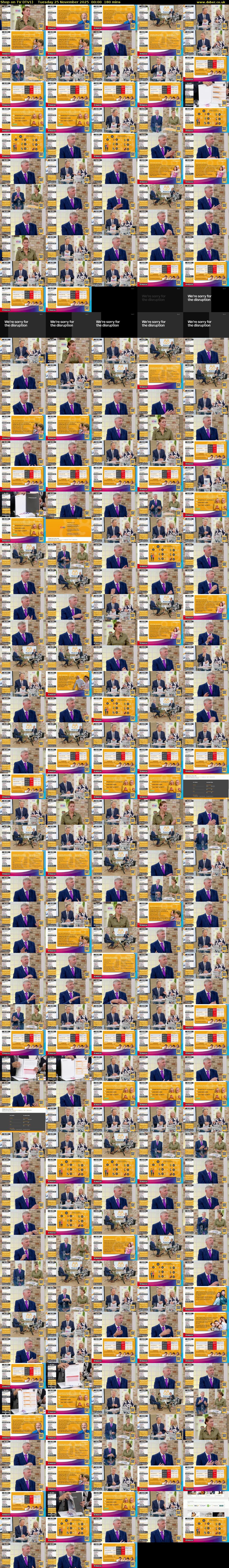 Shop on TV (ITV1) Tuesday 25 November 2025 00:00 - 03:00