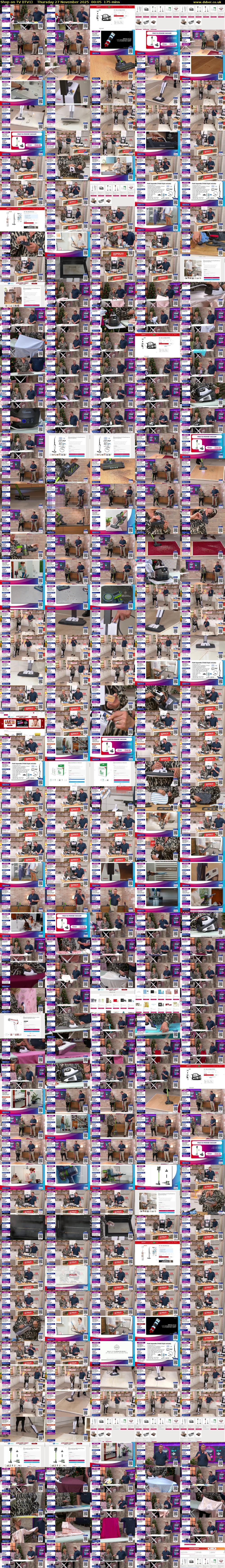 Shop on TV (ITV1) Thursday 27 November 2025 00:05 - 03:00