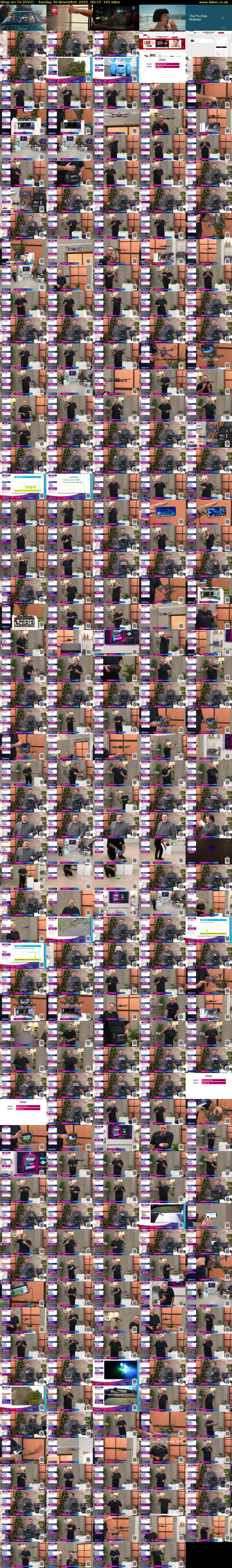 Shop on TV (ITV1) Sunday 30 November 2025 00:15 - 03:00