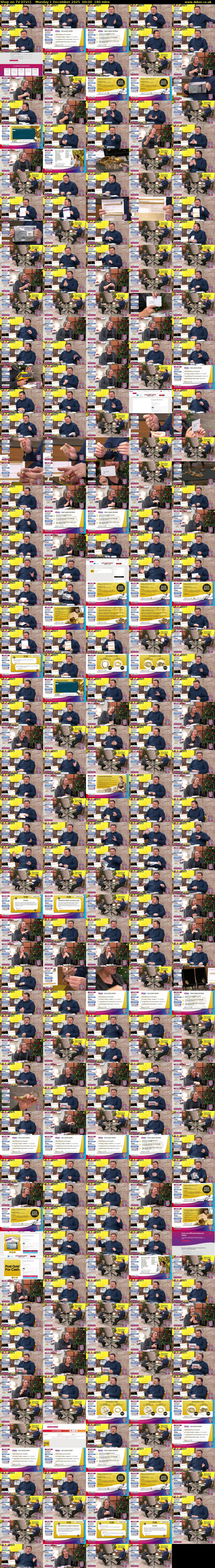 Shop on TV (ITV1) Monday 1 December 2025 00:00 - 03:00