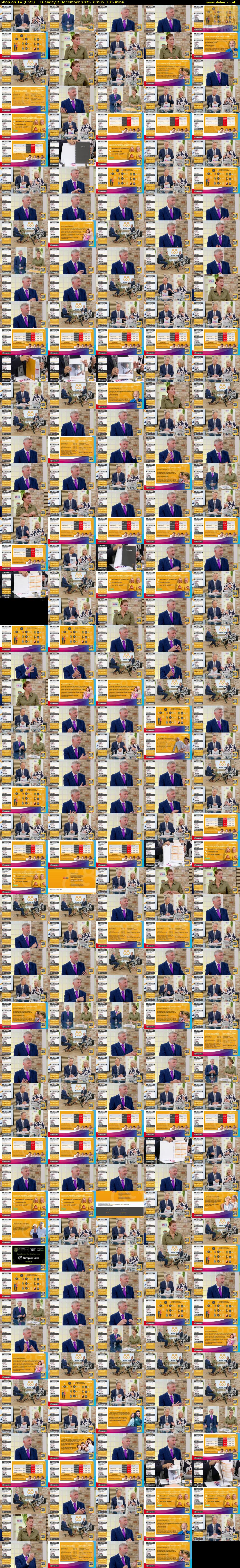 Shop on TV (ITV1) Tuesday 2 December 2025 00:05 - 03:00