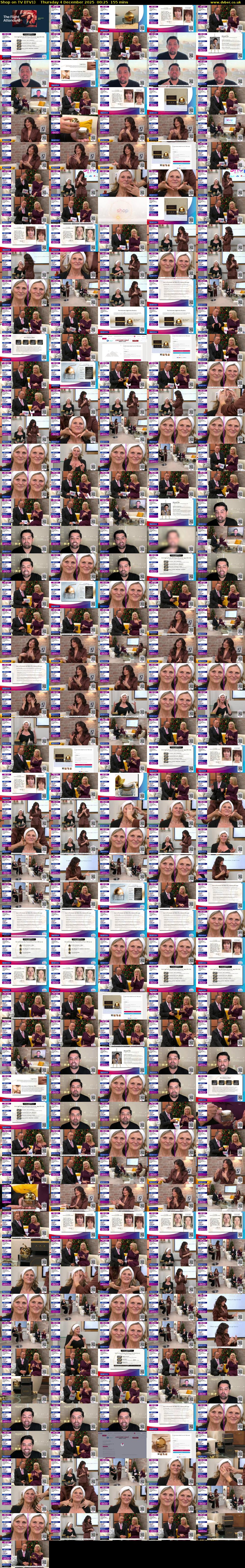 Shop on TV (ITV1) Thursday 4 December 2025 00:25 - 03:00