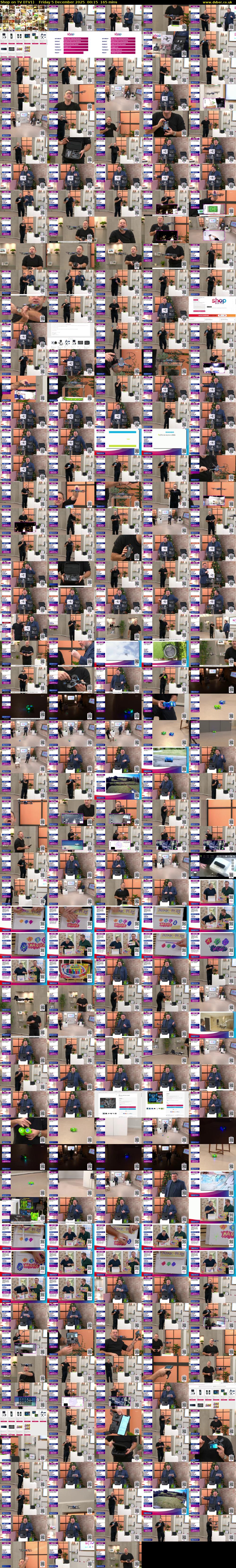 Shop on TV (ITV1) Friday 5 December 2025 00:15 - 03:00