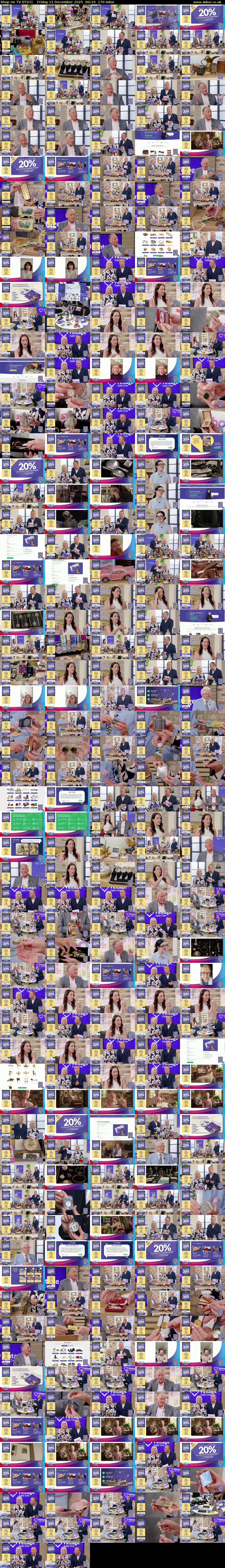 Shop on TV (ITV1) Friday 12 December 2025 00:10 - 03:00