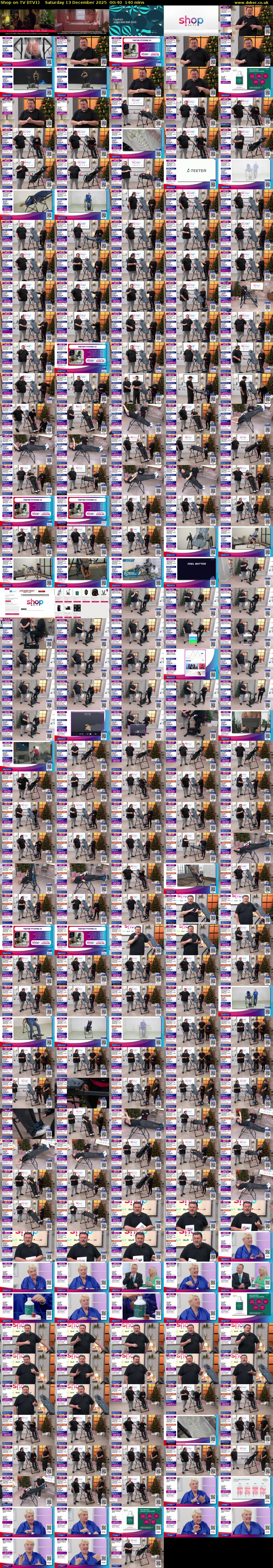 Shop on TV (ITV1) Saturday 13 December 2025 00:40 - 03:00
