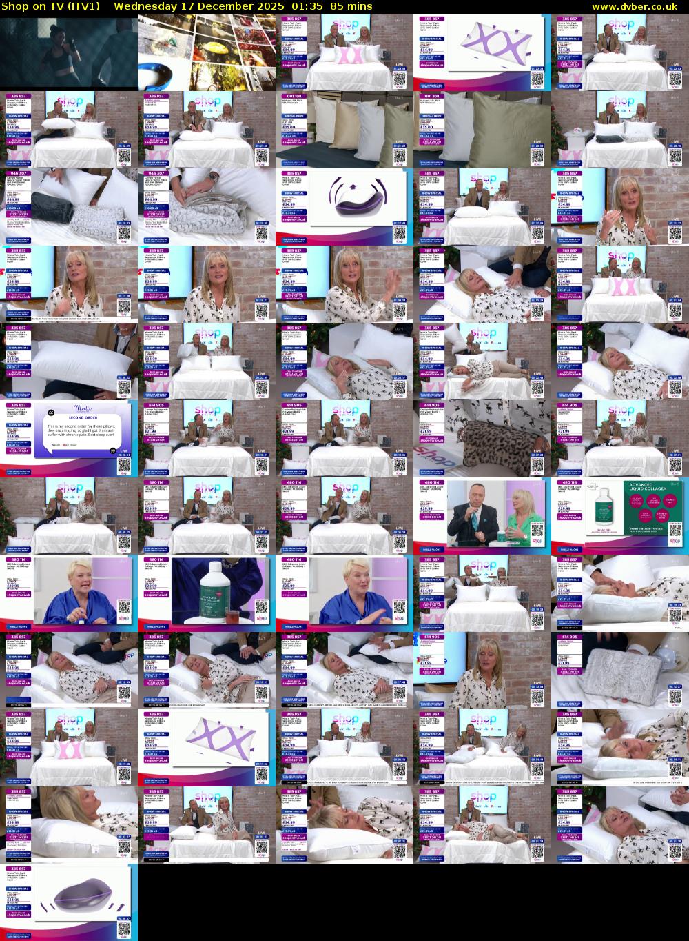 Shop on TV (ITV1) Wednesday 17 December 2025 01:35 - 03:00