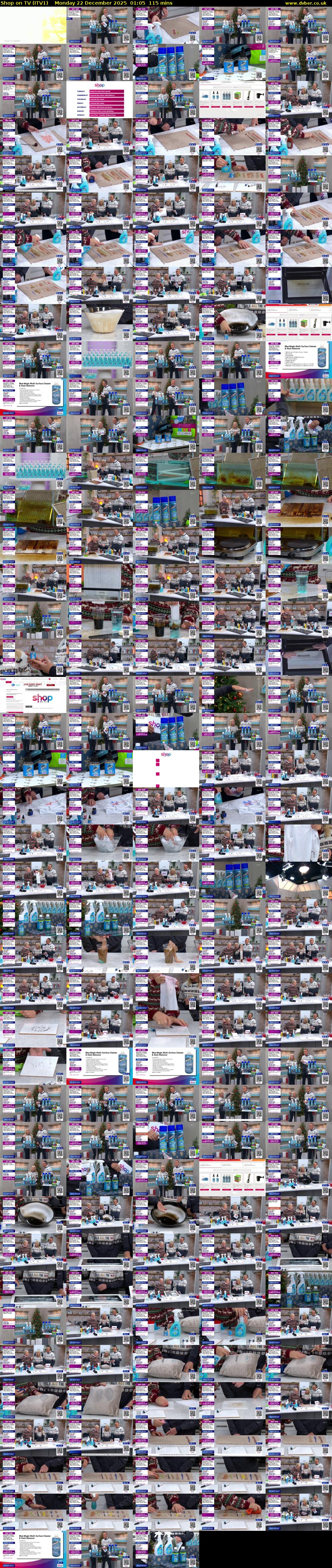 Shop on TV (ITV1) Monday 22 December 2025 01:05 - 03:00