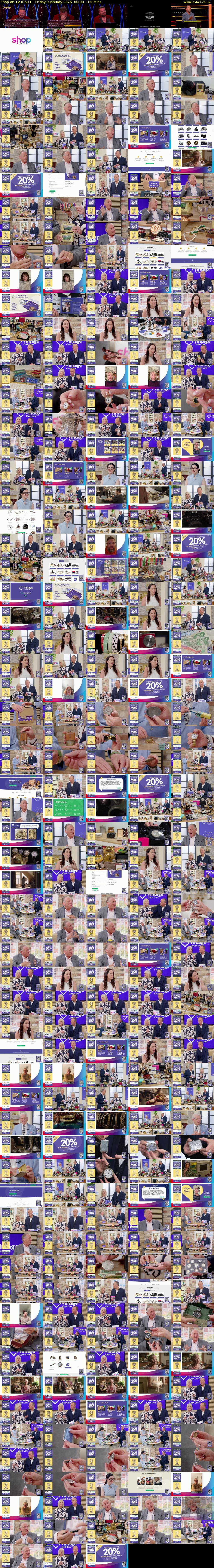 Shop on TV (ITV1) Friday 9 January 2026 00:00 - 03:00