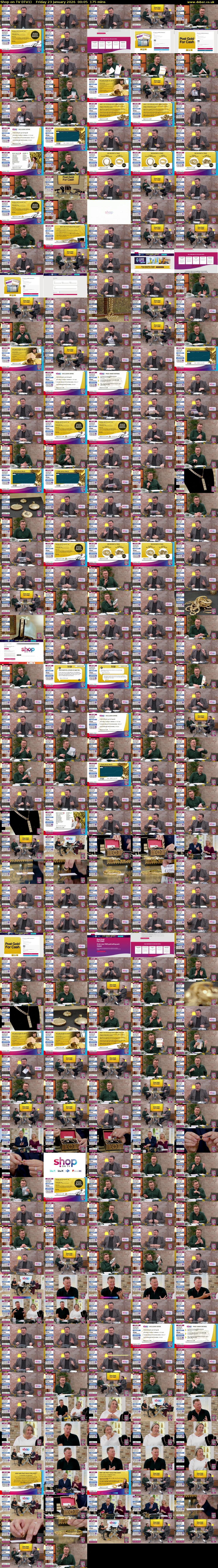 Shop on TV (ITV1) Friday 23 January 2026 00:05 - 03:00