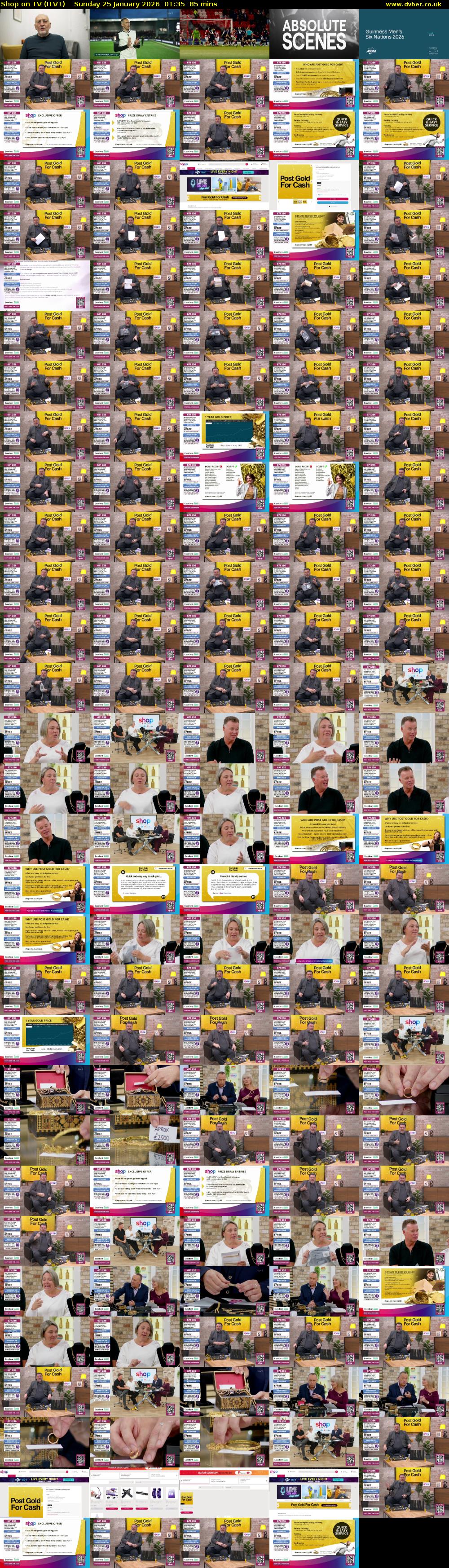 Shop on TV (ITV1) Sunday 25 January 2026 01:35 - 03:00