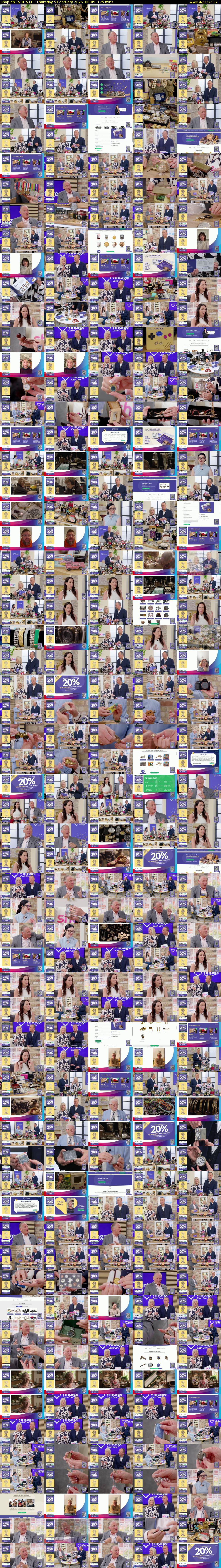 Shop on TV (ITV1) Thursday 5 February 2026 00:05 - 03:00