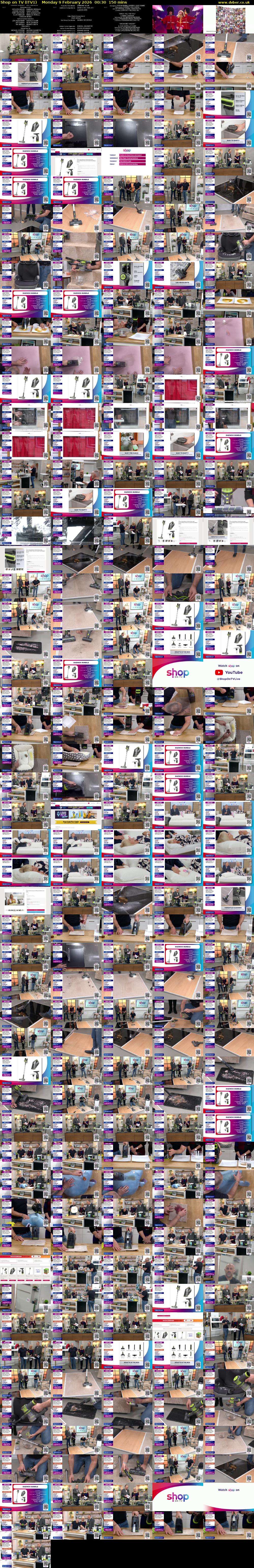 Shop on TV (ITV1) Monday 9 February 2026 00:30 - 03:00