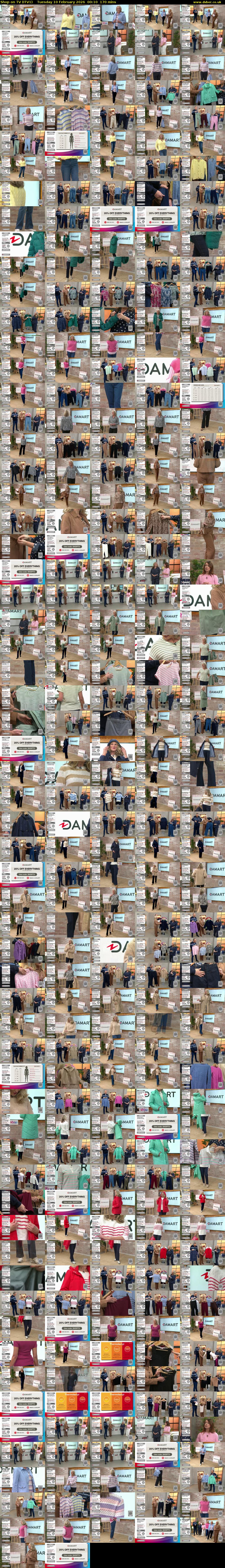 Shop on TV (ITV1) Tuesday 10 February 2026 00:10 - 03:00