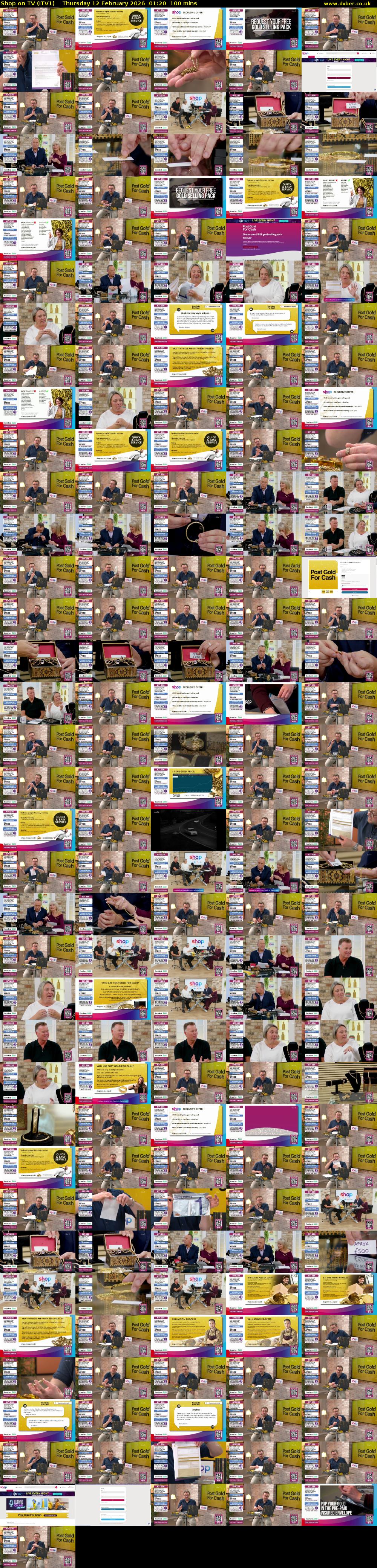 Shop on TV (ITV1) Thursday 12 February 2026 01:20 - 03:00