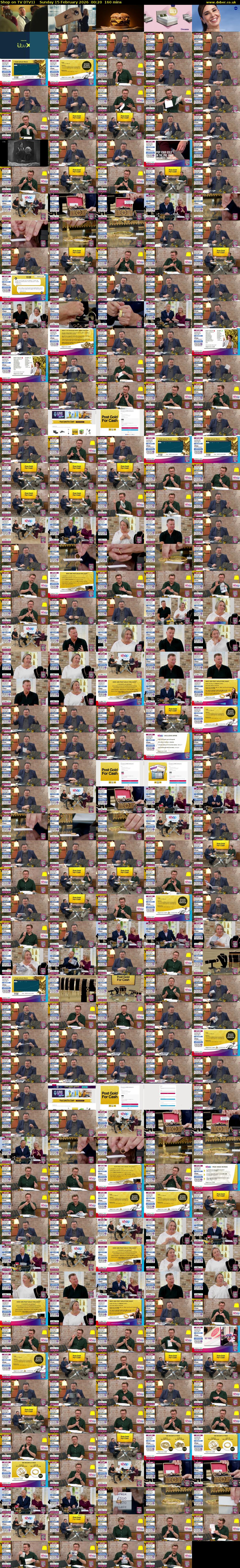 Shop on TV (ITV1) Sunday 15 February 2026 00:20 - 03:00