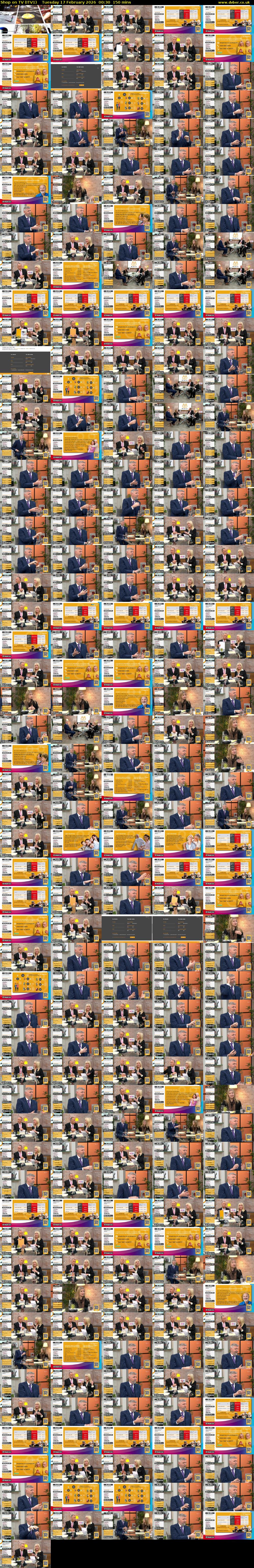 Shop on TV (ITV1) Tuesday 17 February 2026 00:30 - 03:00