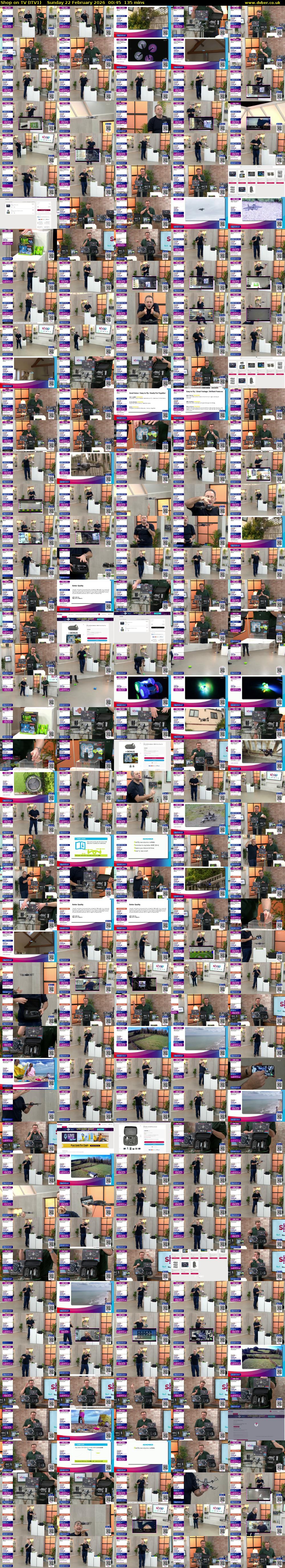 Shop on TV (ITV1) Sunday 22 February 2026 00:45 - 03:00