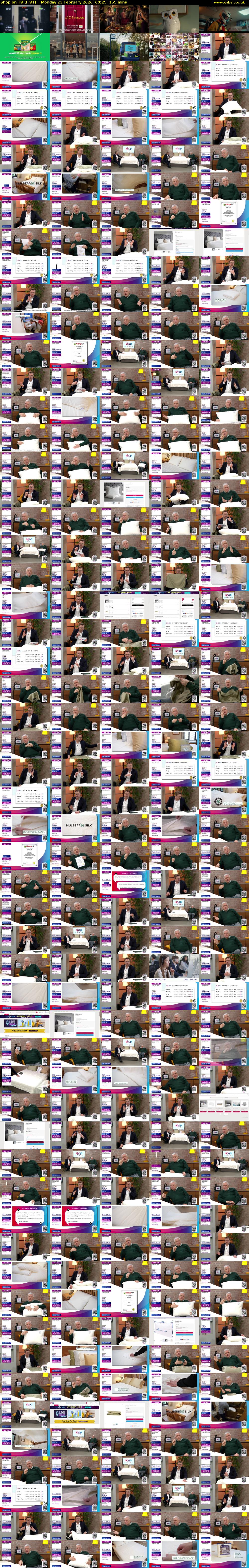 Shop on TV (ITV1) Monday 23 February 2026 00:25 - 03:00