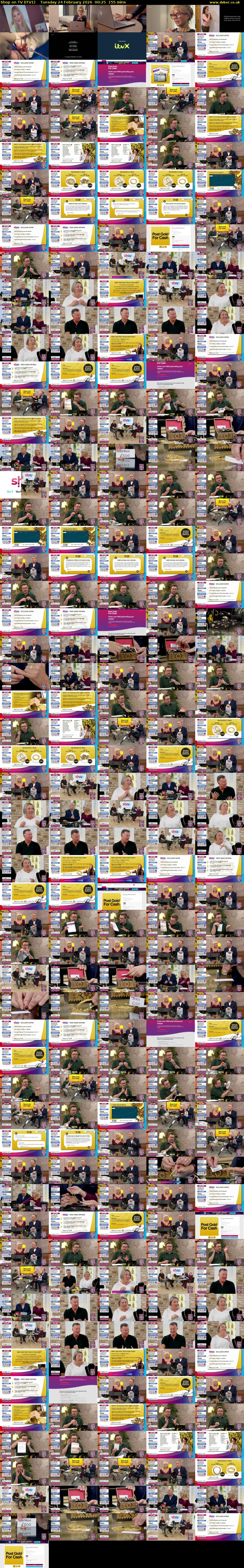 Shop on TV (ITV1) Tuesday 24 February 2026 00:25 - 03:00