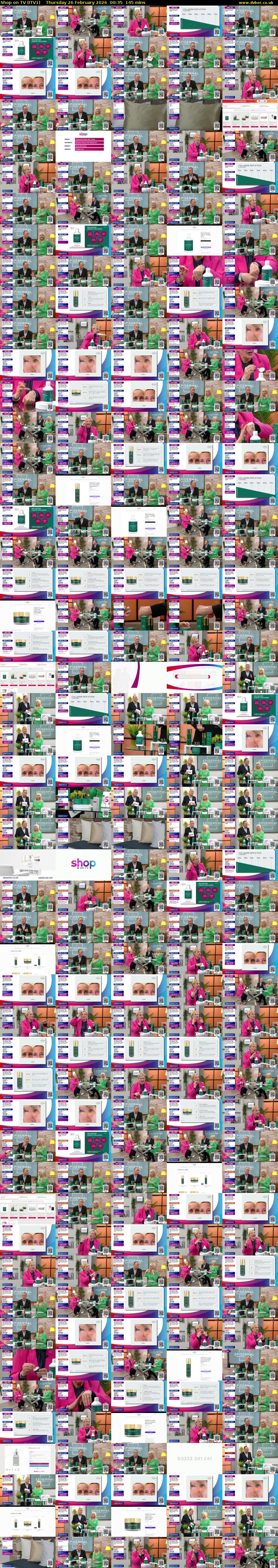 Shop on TV (ITV1) Thursday 26 February 2026 00:35 - 03:00