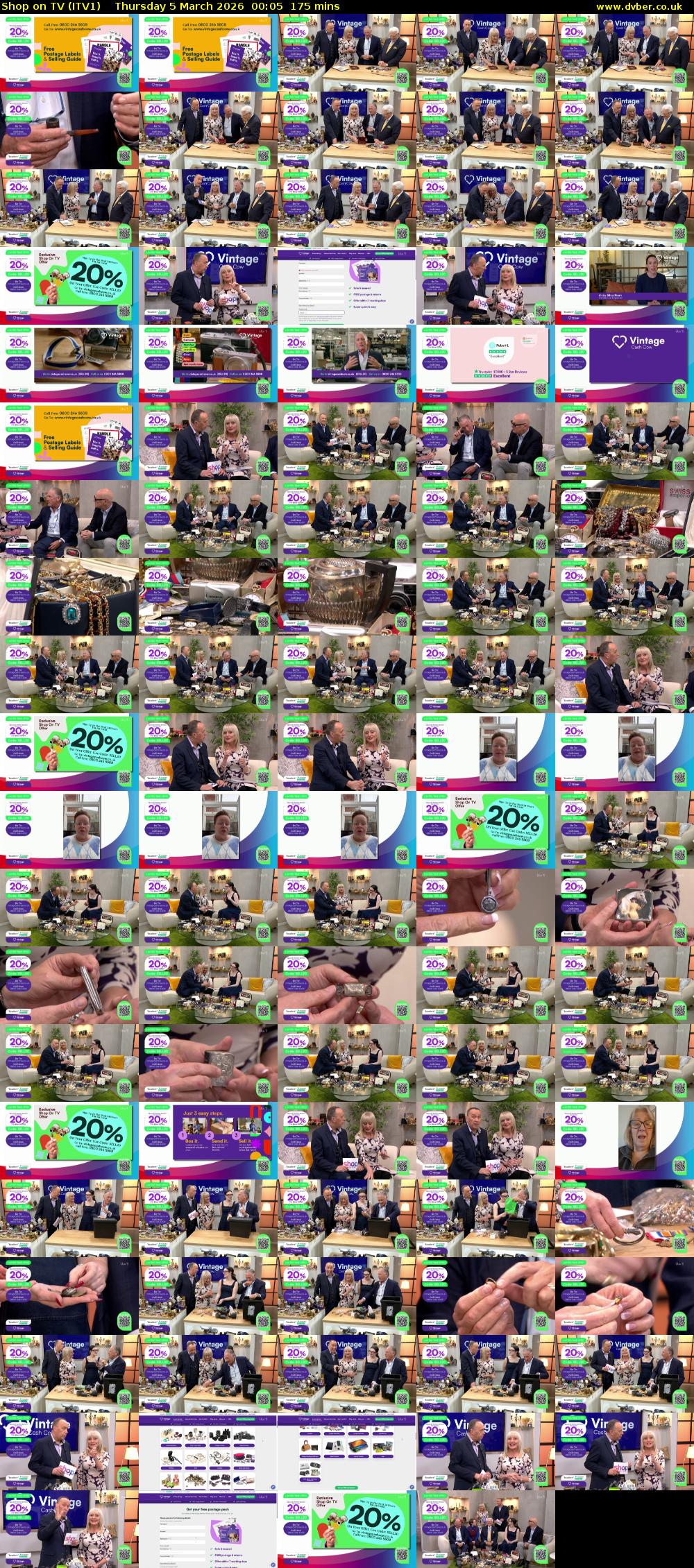 Shop on TV (ITV1) Thursday 5 March 2026 00:05 - 03:00