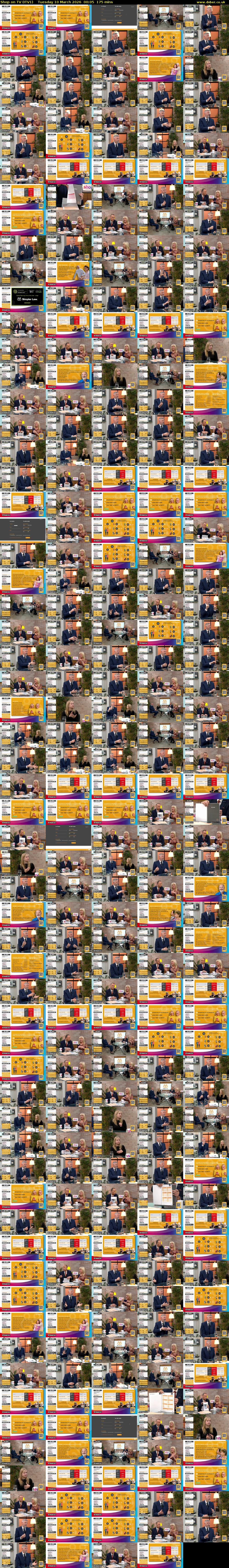 Shop on TV (ITV1) Tuesday 10 March 2026 00:05 - 03:00