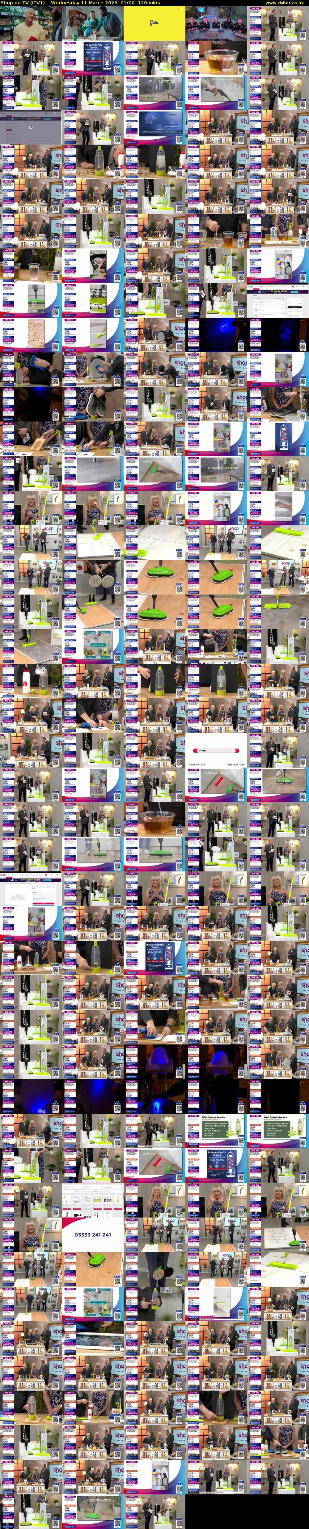 Shop on TV (ITV1) Wednesday 11 March 2026 01:00 - 03:00