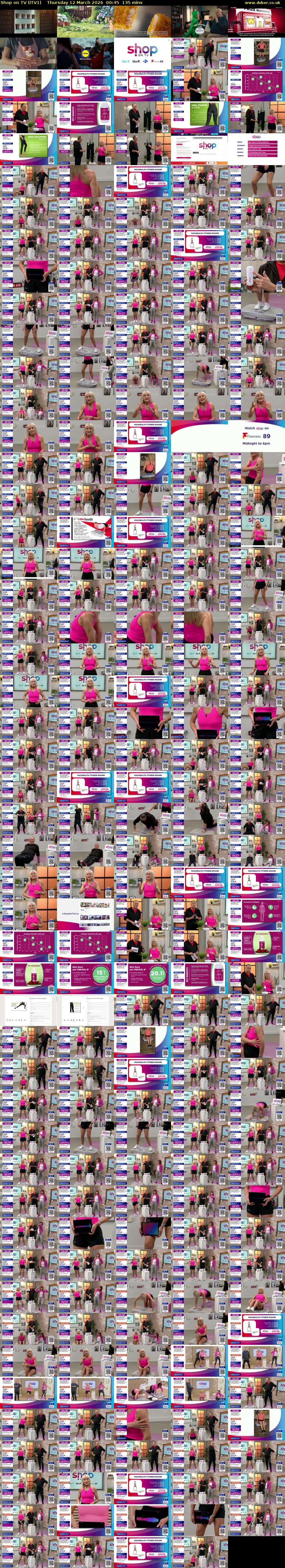 Shop on TV (ITV1) Thursday 12 March 2026 00:45 - 03:00