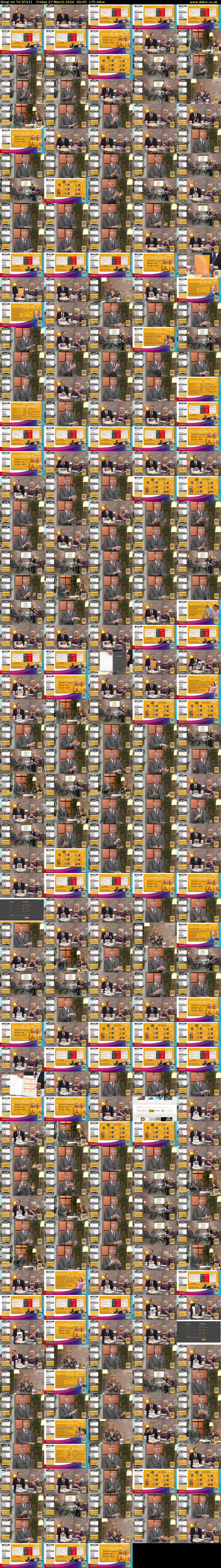 Shop on TV (ITV1) Friday 27 March 2026 00:05 - 03:00