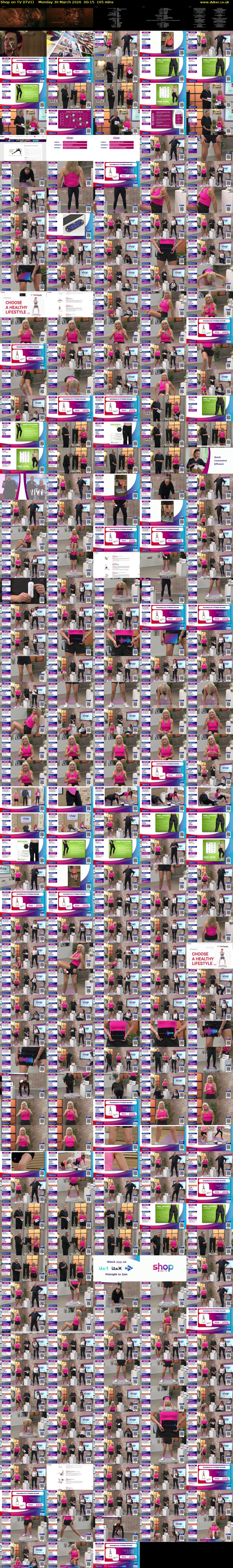 Shop on TV (ITV1) Monday 30 March 2026 00:15 - 03:00