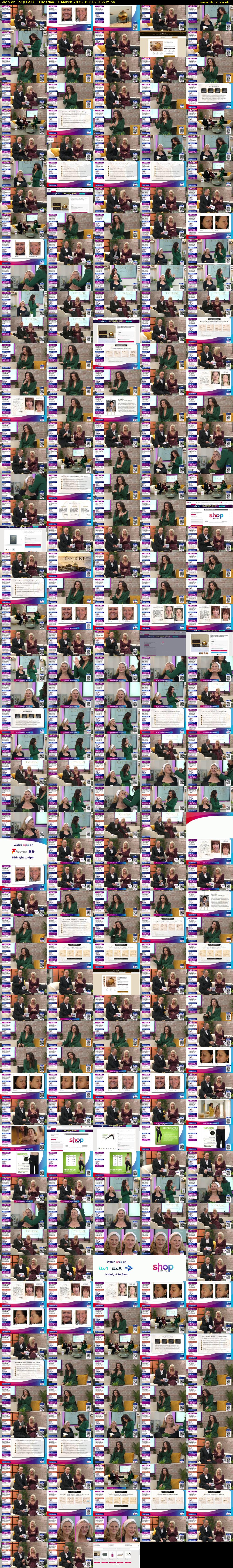 Shop on TV (ITV1) Tuesday 31 March 2026 00:15 - 03:00