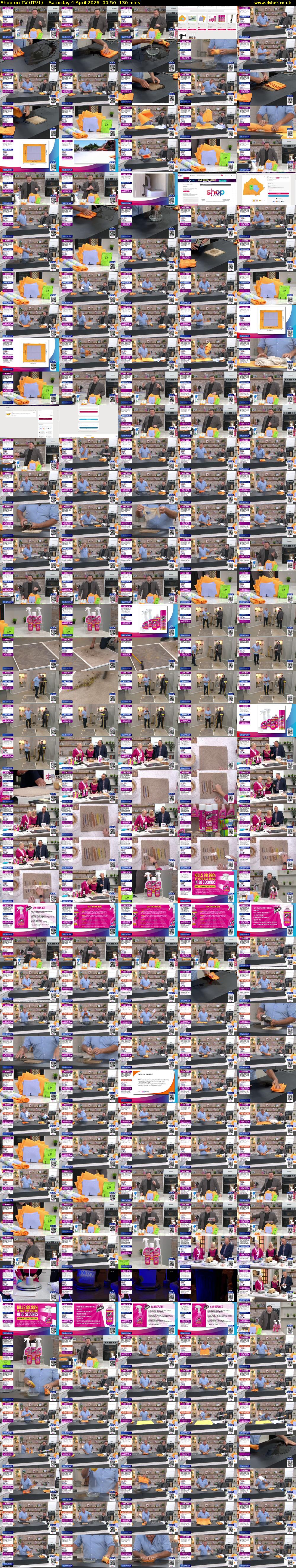 Shop on TV (ITV1) Saturday 4 April 2026 00:50 - 03:00