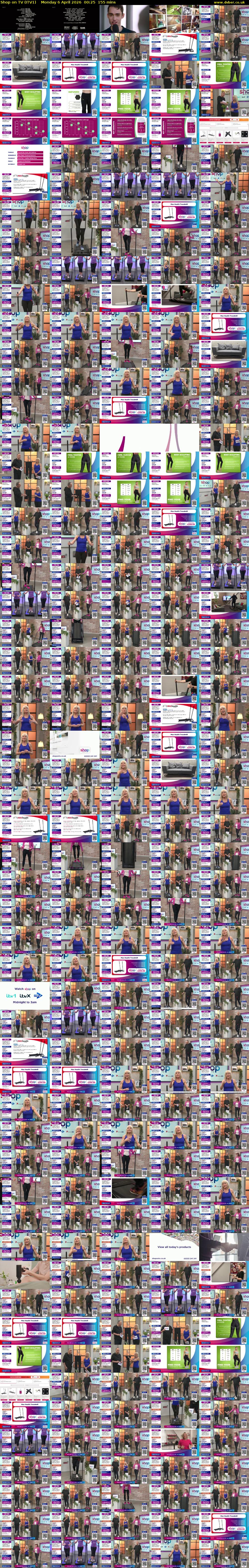 Shop on TV (ITV1) Monday 6 April 2026 00:25 - 03:00
