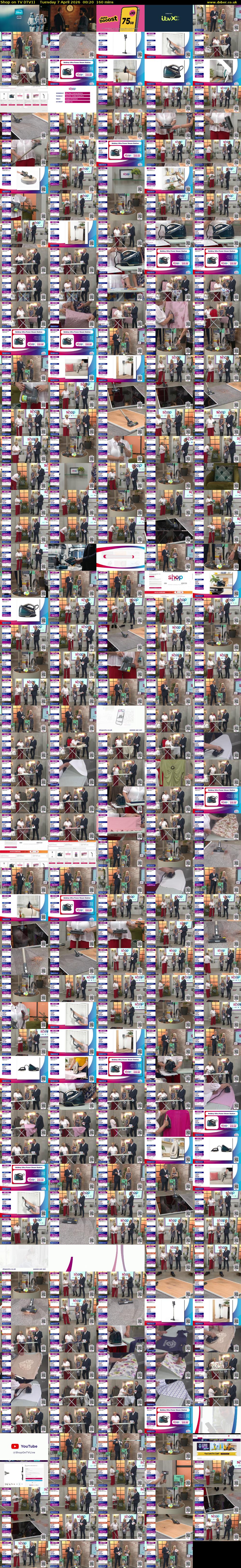 Shop on TV (ITV1) Tuesday 7 April 2026 00:20 - 03:00