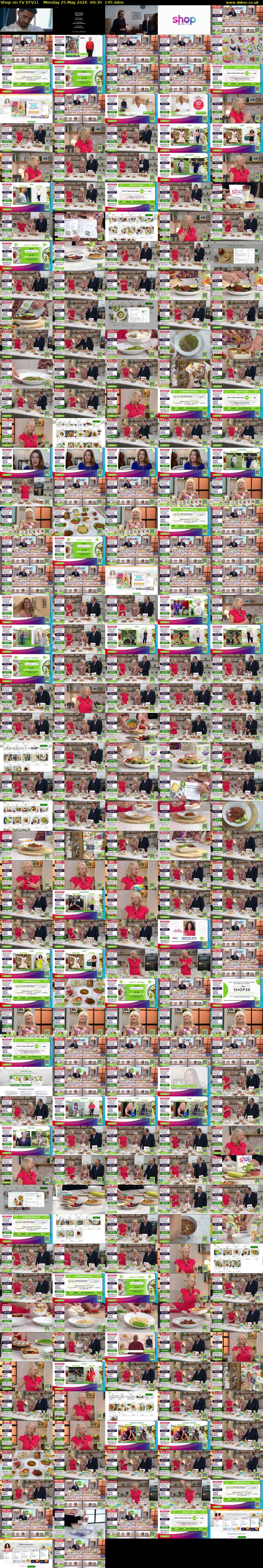 Shop on TV (ITV1) Monday 25 May 2026 00:35 - 03:00