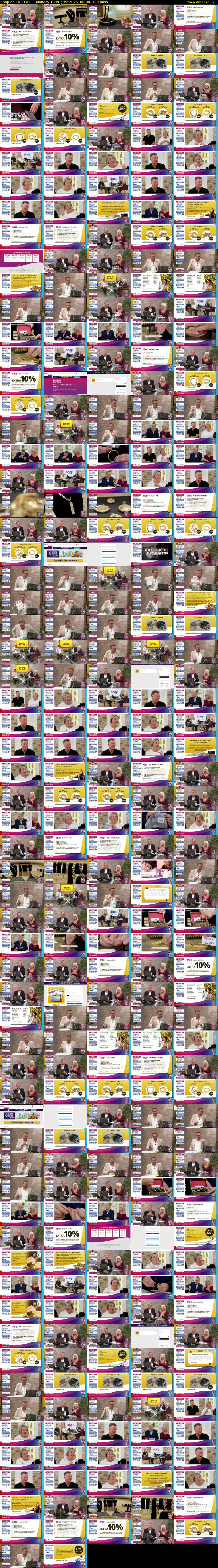 Shop on TV (ITV1) Monday 10 August 2026 00:00 - 03:00