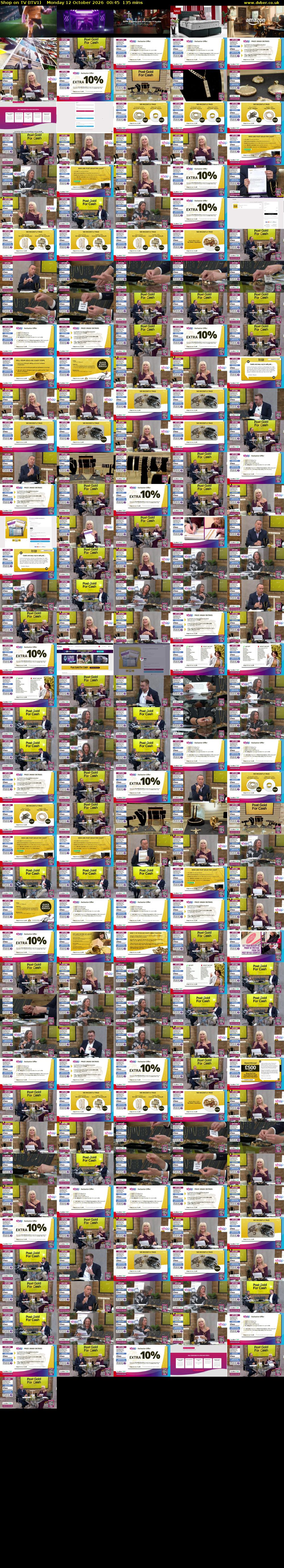 Shop on TV (ITV1) Monday 12 October 2026 00:45 - 03:00