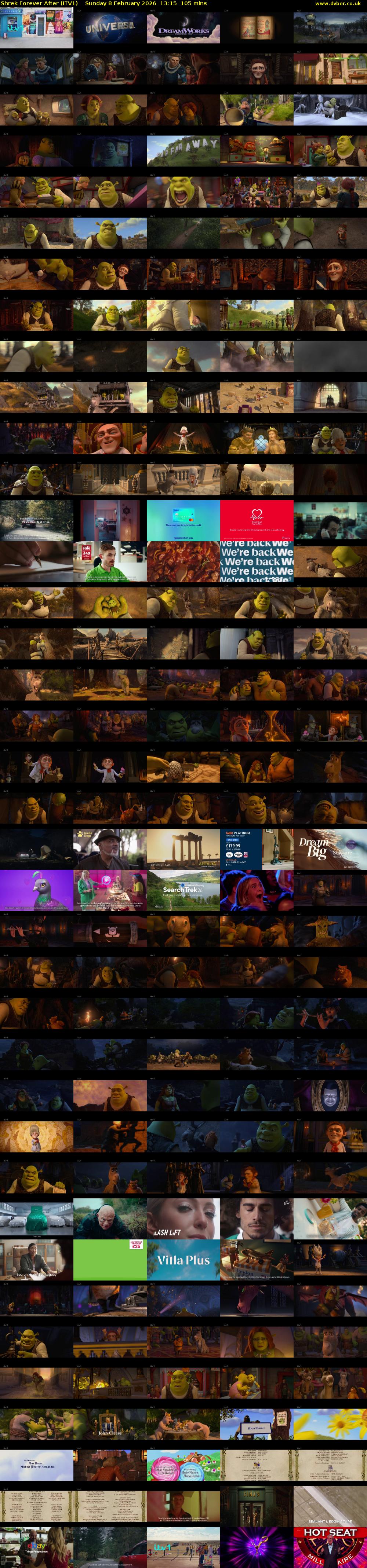 Shrek Forever After (ITV1) Sunday 8 February 2026 13:15 - 15:00