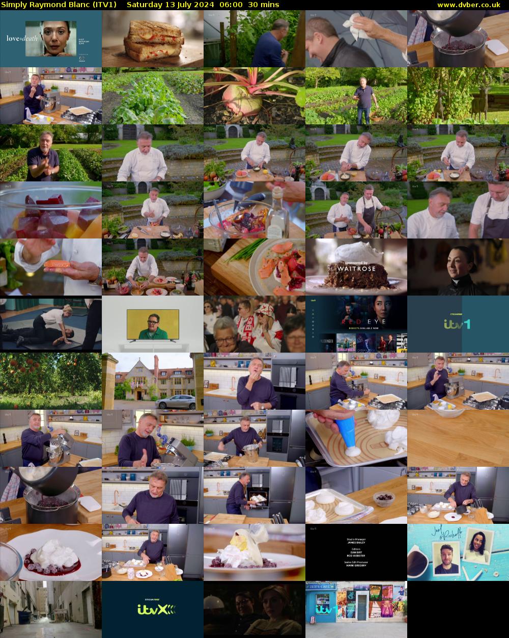 Simply Raymond Blanc (ITV1) Saturday 13 July 2024 06:00 - 06:30