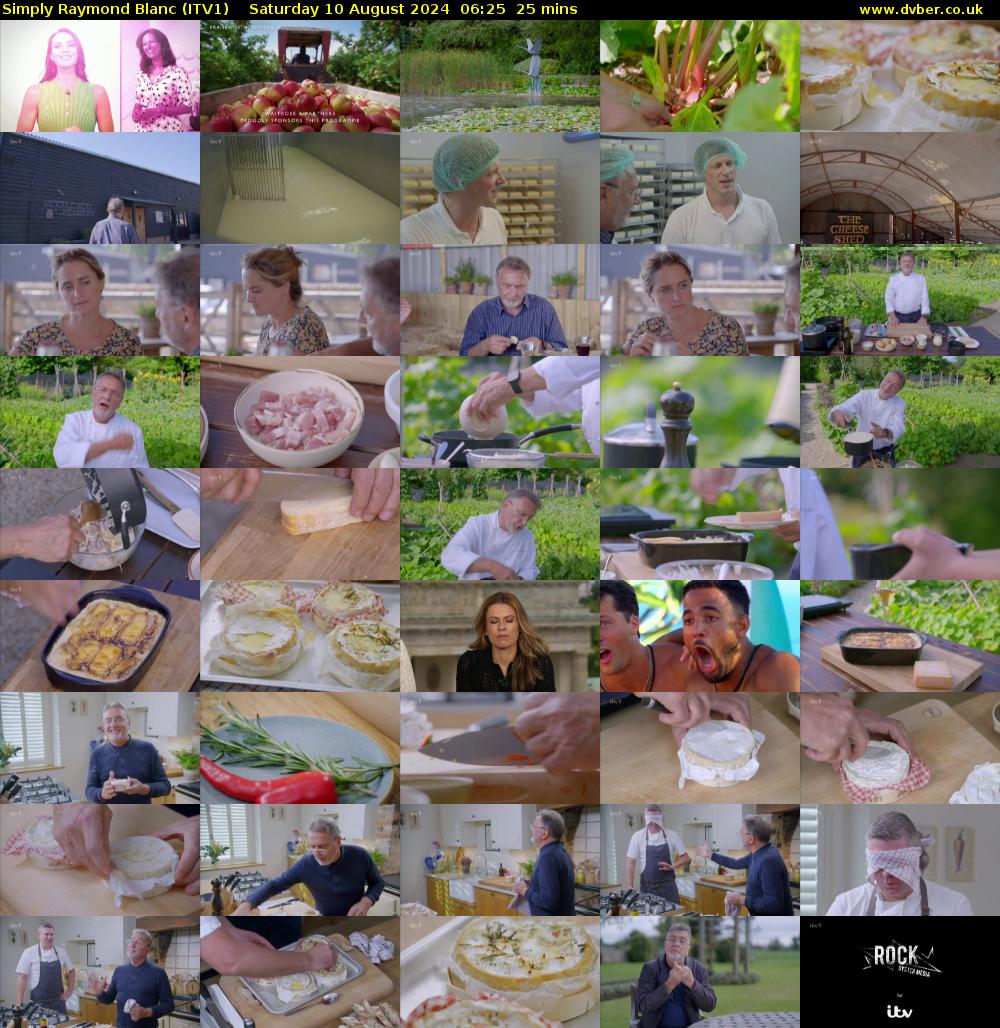 Simply Raymond Blanc (ITV1) Saturday 10 August 2024 06:25 - 06:50
